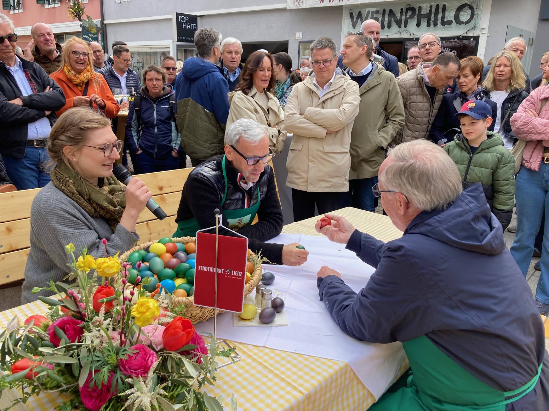 Moderatorin Magdalena Pircher, Karl Brunner (RLB Lienz), GR Willi Lackner. Foto: Stangl